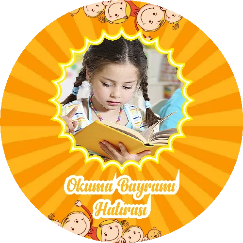 Okuma Bayramı Temalı Yuvarlak Açacak Magneti